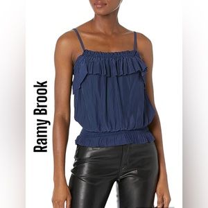 Ramy Brook Kaitlin Sleeveless Tank Top in Navy. Size Large. New with Tags.